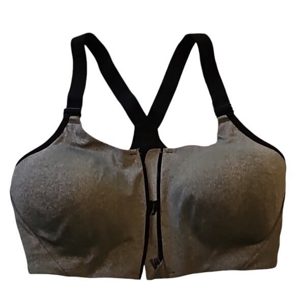 ALL IN MOTION Front Zip SPORTS BRA Size 38D NWOT - Picture 1 of 6
